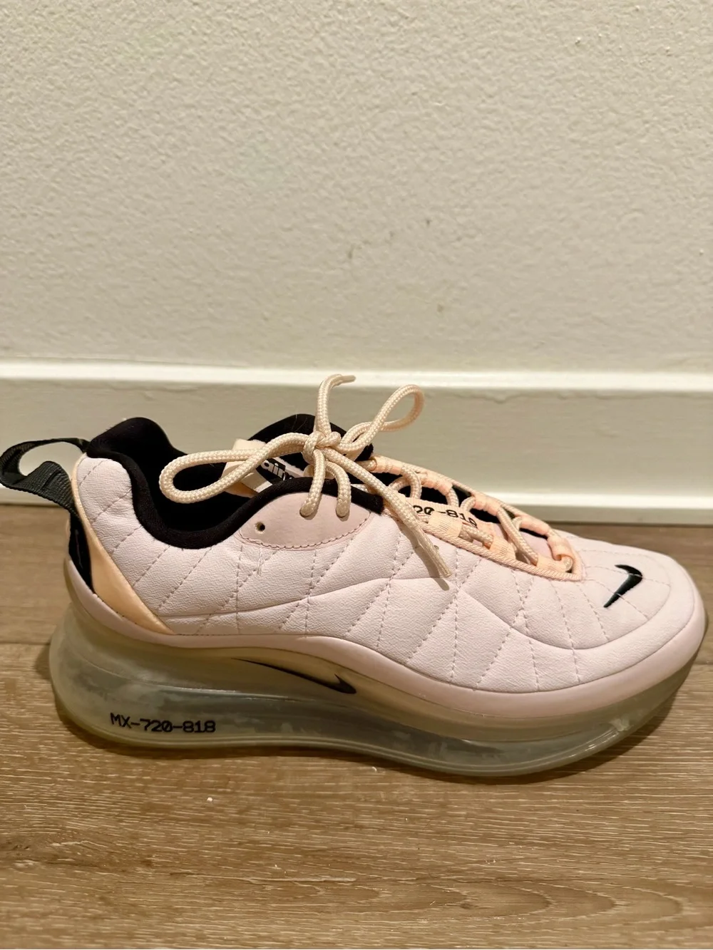 Nike Women's Pink Quilted Air Max-Style Trainer